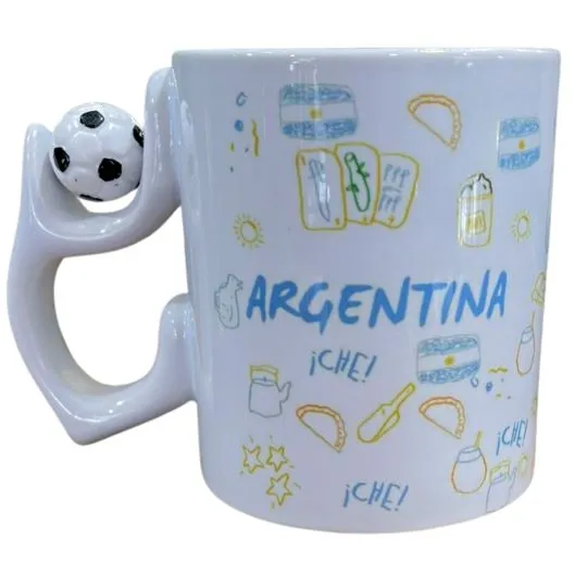 taza de ceramica personalizada pelota 